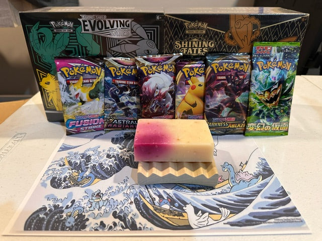 Petal Dance Cold Process Soap Bars W/choice of a booster pack